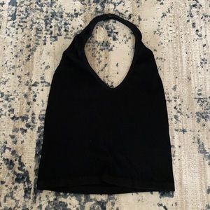 black halter top